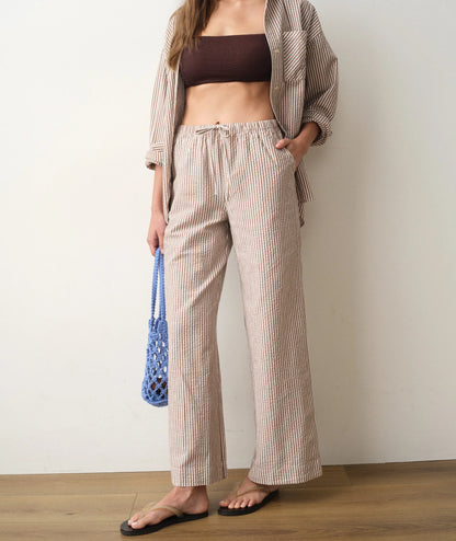 Marine Layer Josie Seersucker Drawstring Pant