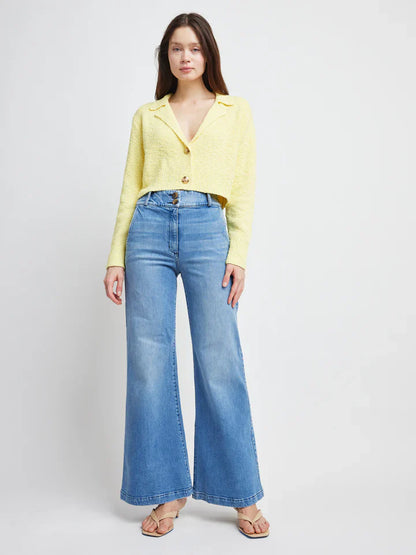 Elsie Crop Blazer Sweater