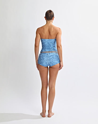 Nali Strapless Top Blue Sol