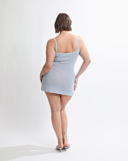 Cali Knit Mini Dress Blue
