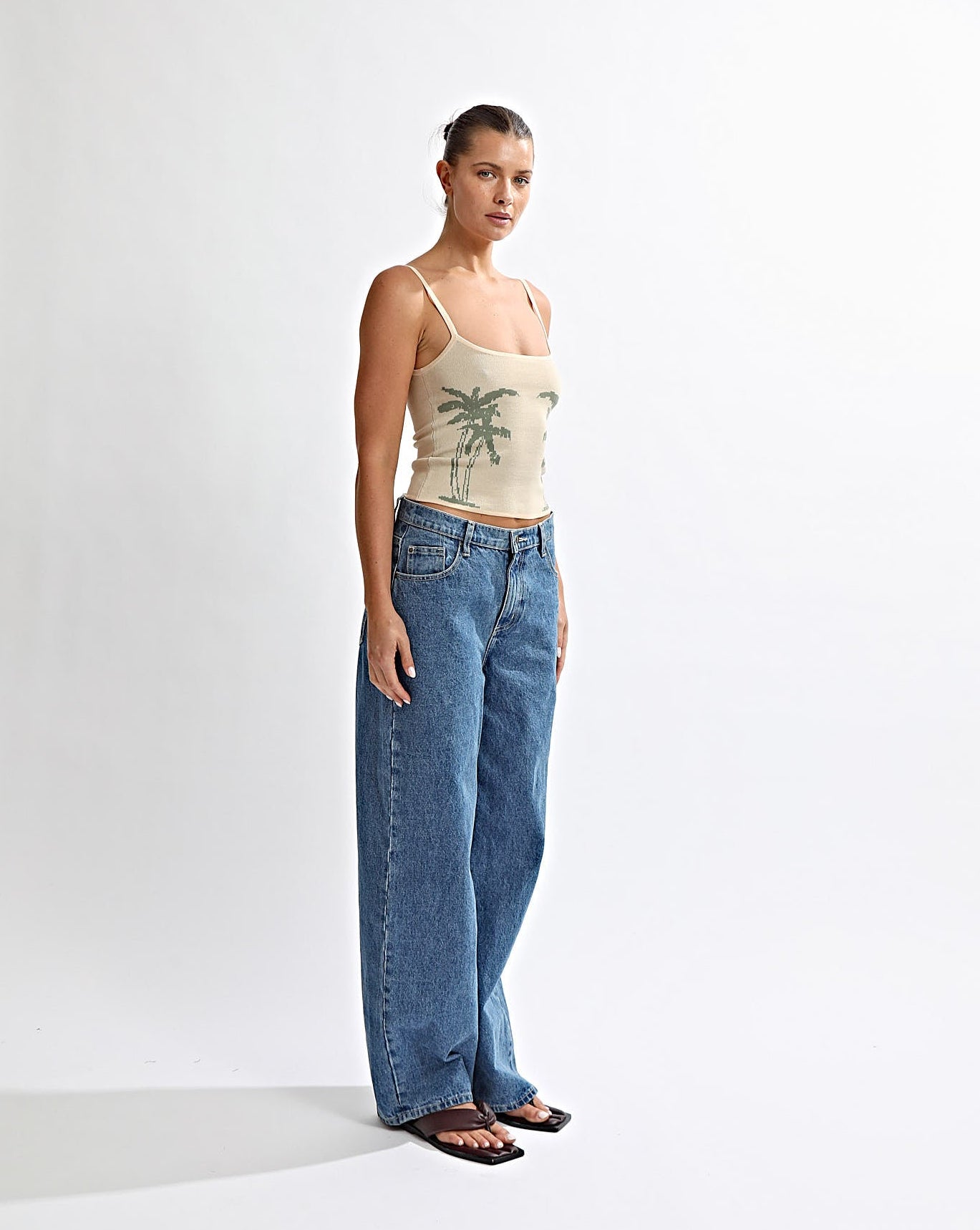 Cali Knit Tank Sand