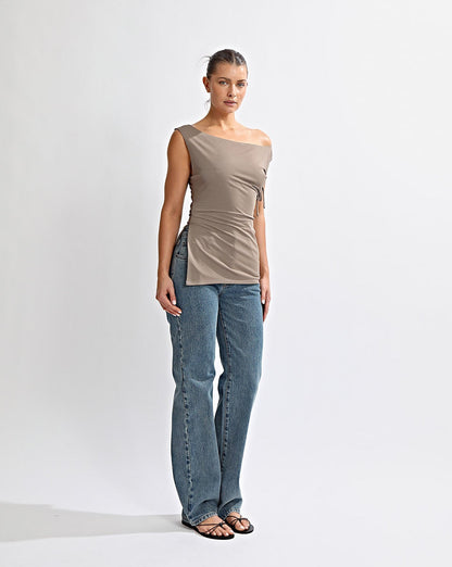 Lani Off Shoulder Top Stone