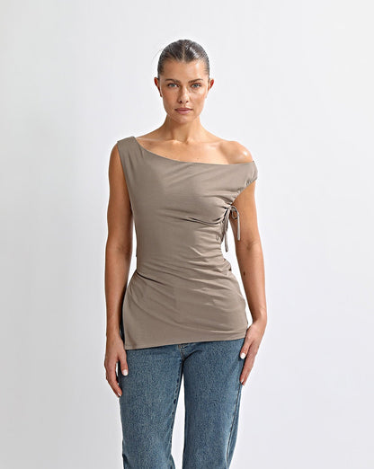 Lani Off Shoulder Top Stone