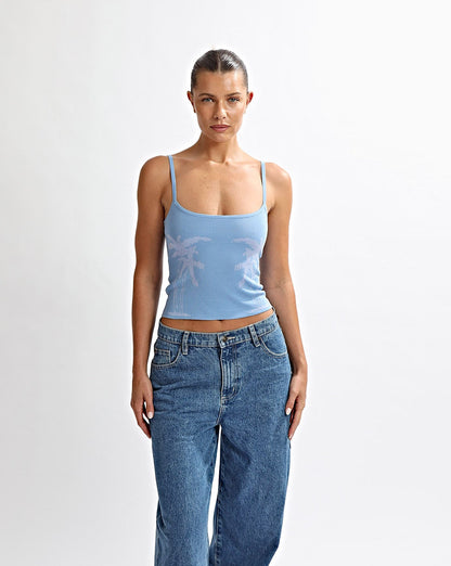 Cali Knit Tank Azzure