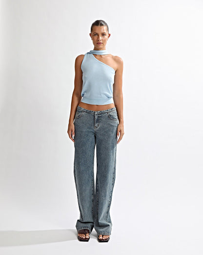 Ashton Jeans Classic Blue Cropped