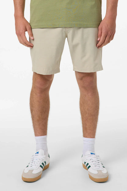 O'Neill Reserve Light Check Elastic Waist 18" Hybrid Shorts