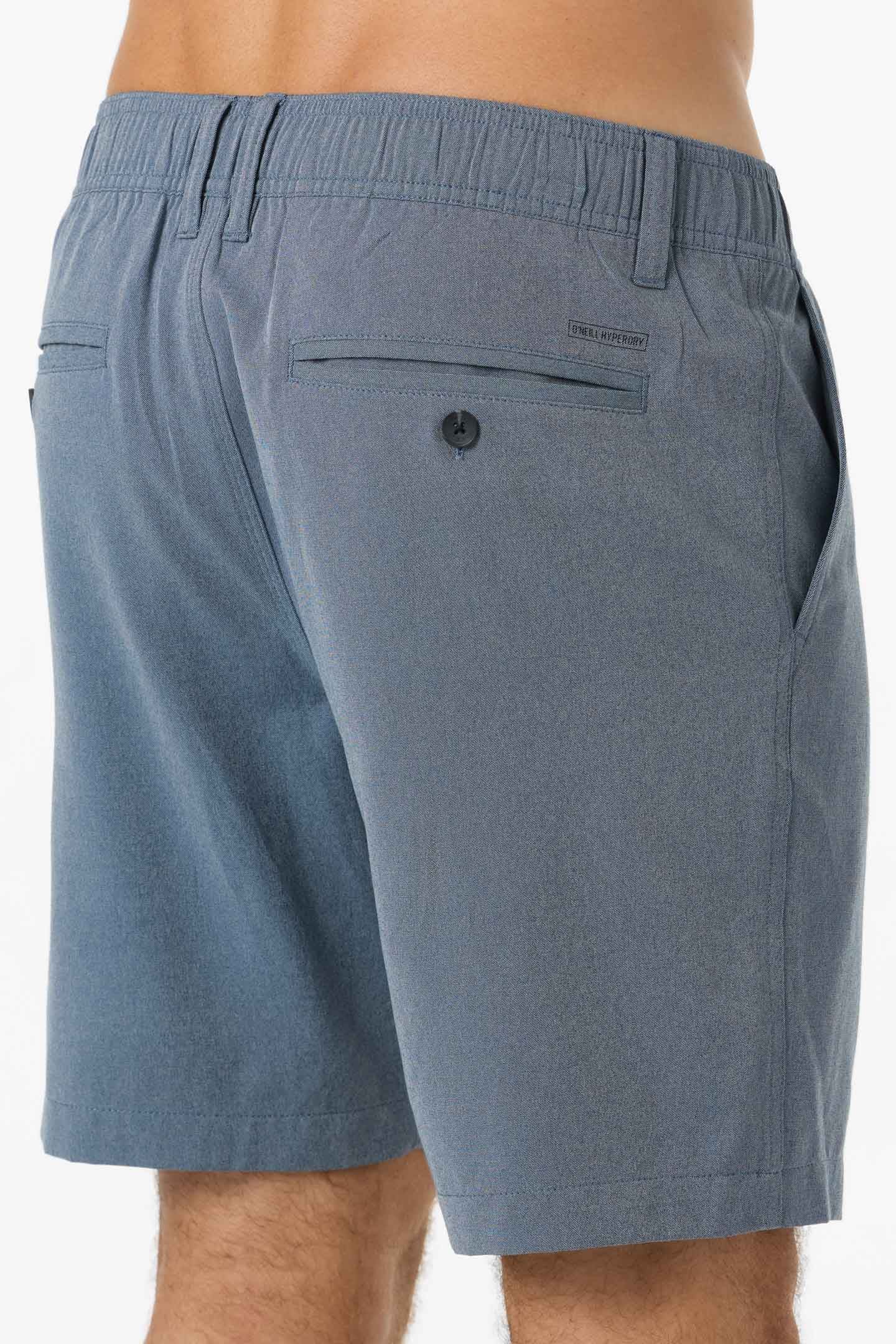 O'Neill Reserve Light Check Elastic Waist 18" Hybrid Shorts