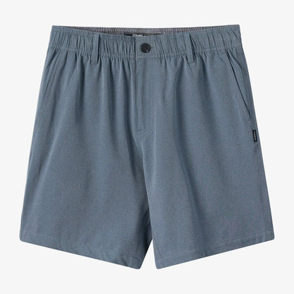 O'Neill Reserve Light Check Elastic Waist 18" Hybrid Shorts