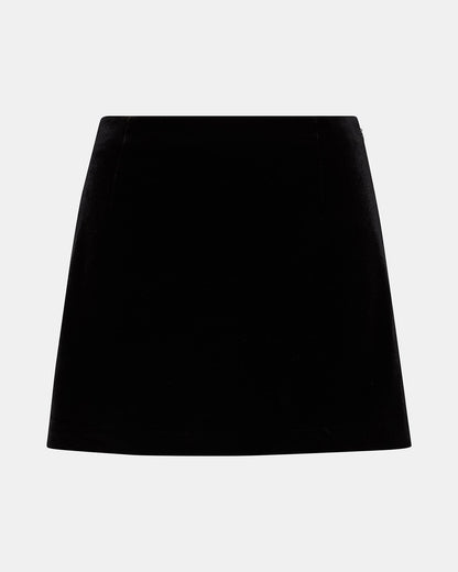 CINDI VELVET SKORT BLACK