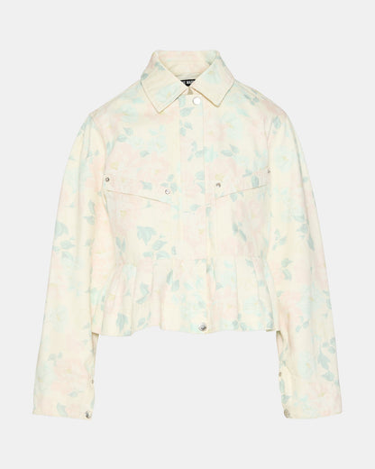 SLOAN FLORAL JACKET PEACH BEIGE