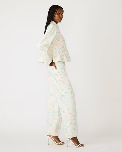 SLOAN FLORAL JACKET PEACH BEIGE