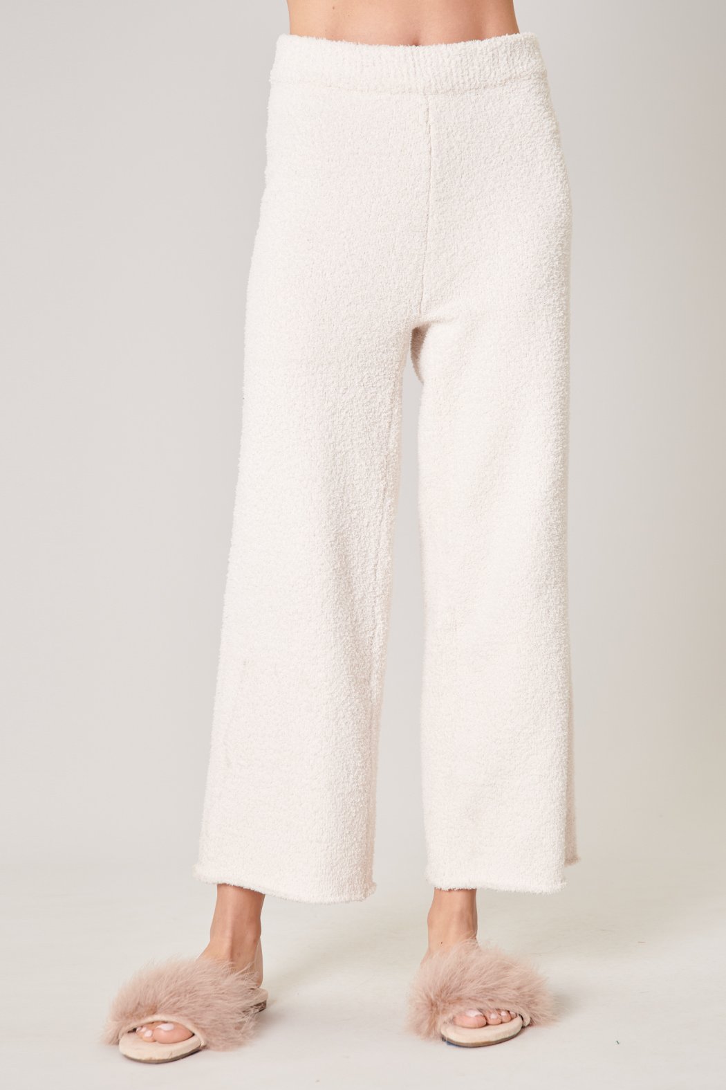 Cloud Nine Fuzzy Cropped Pants