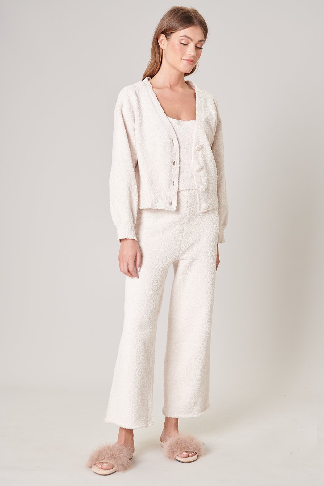 Cloud Nine Fuzzy Cropped Pants