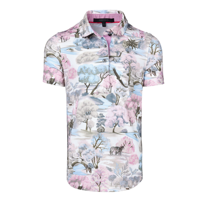 Girls' Scarlett Wolves Roam Short Sleeve Polo