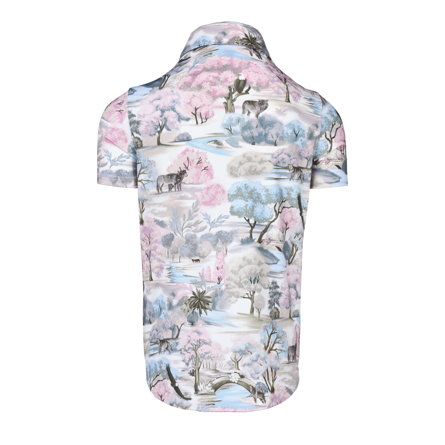 Girls' Scarlett Wolves Roam Short Sleeve Polo