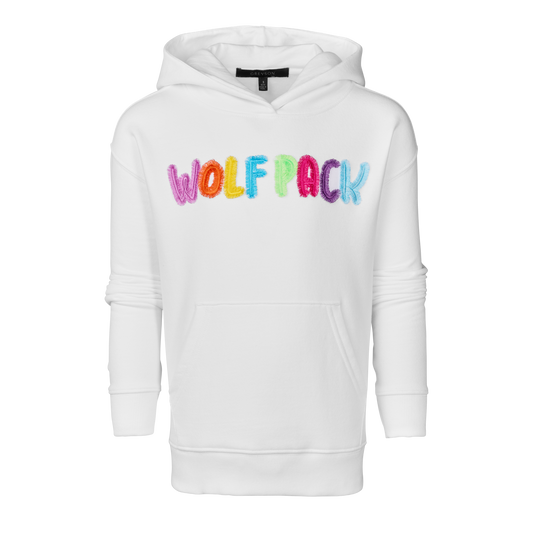 Girl's Wolfpack Rainbow Hoodie