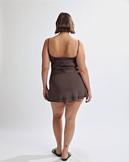 Sienna Mini Dress Cocoa