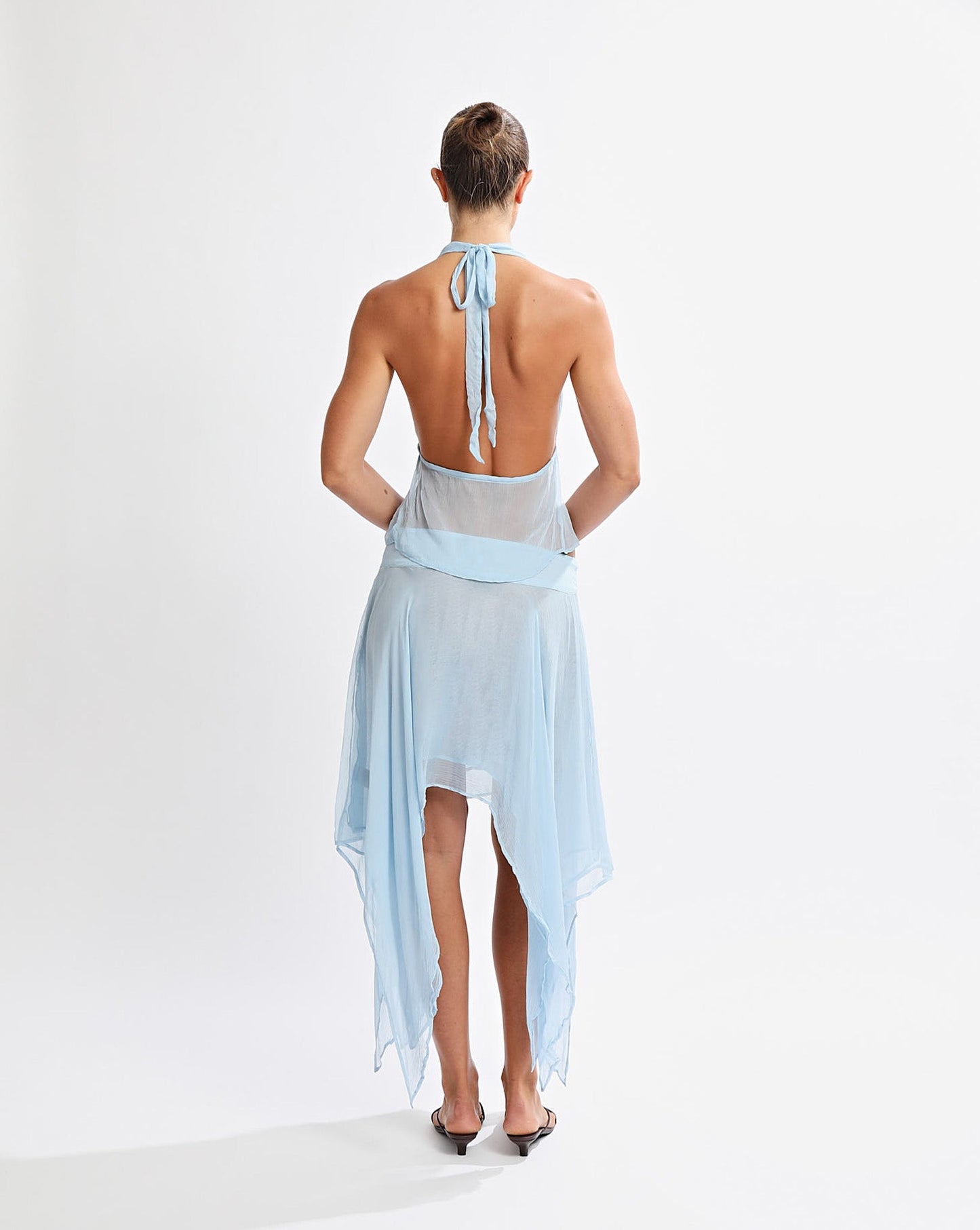 Suri Midi Skirt Light Blue