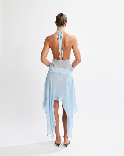 Suri Midi Skirt Light Blue