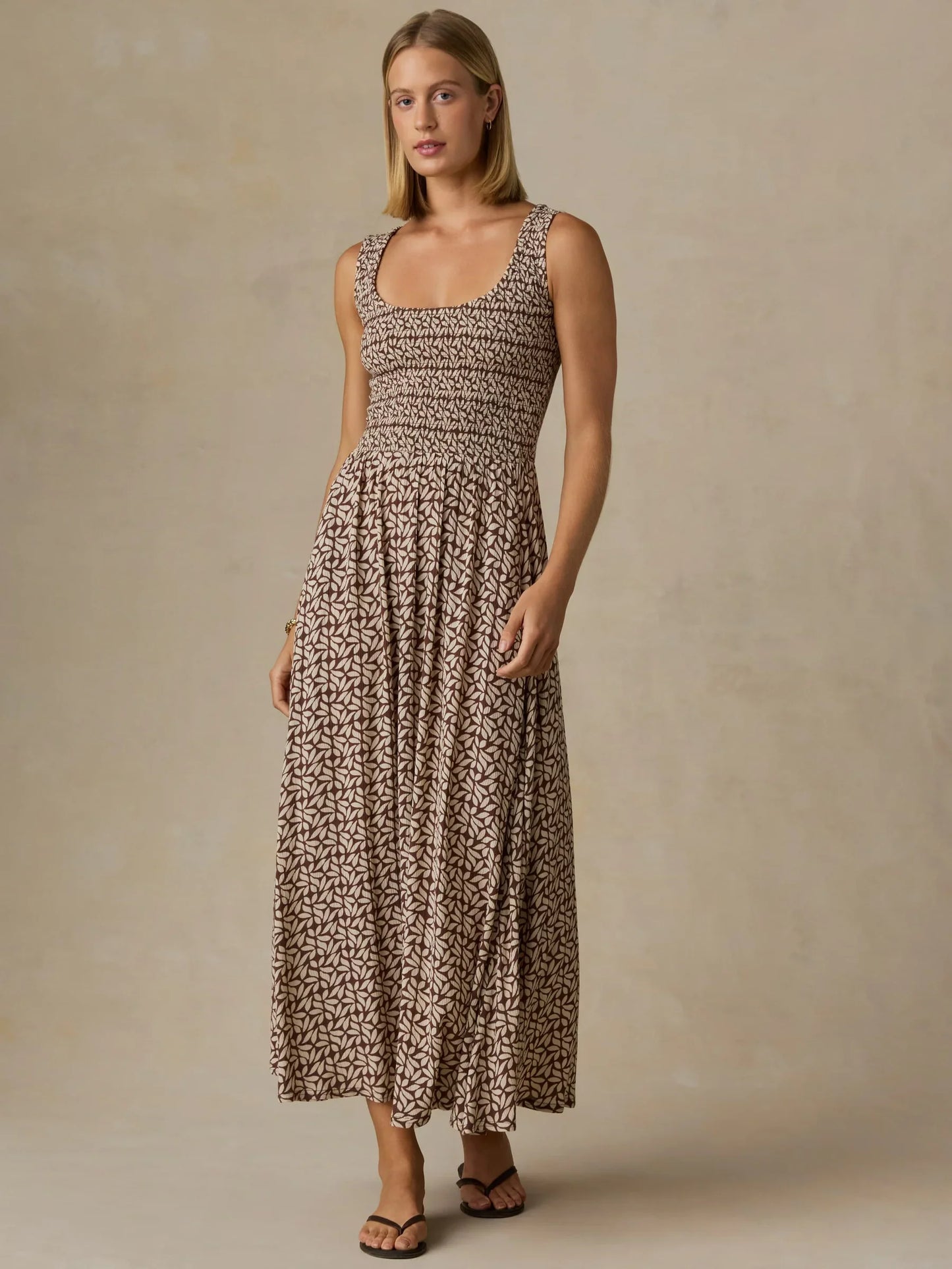 Faherty Sophia Smocked Dress