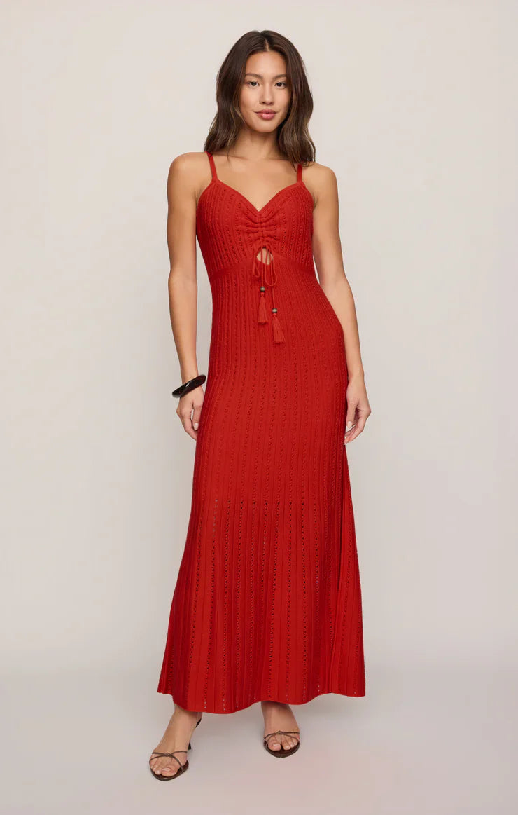 Sunda Crochet Midi Dress