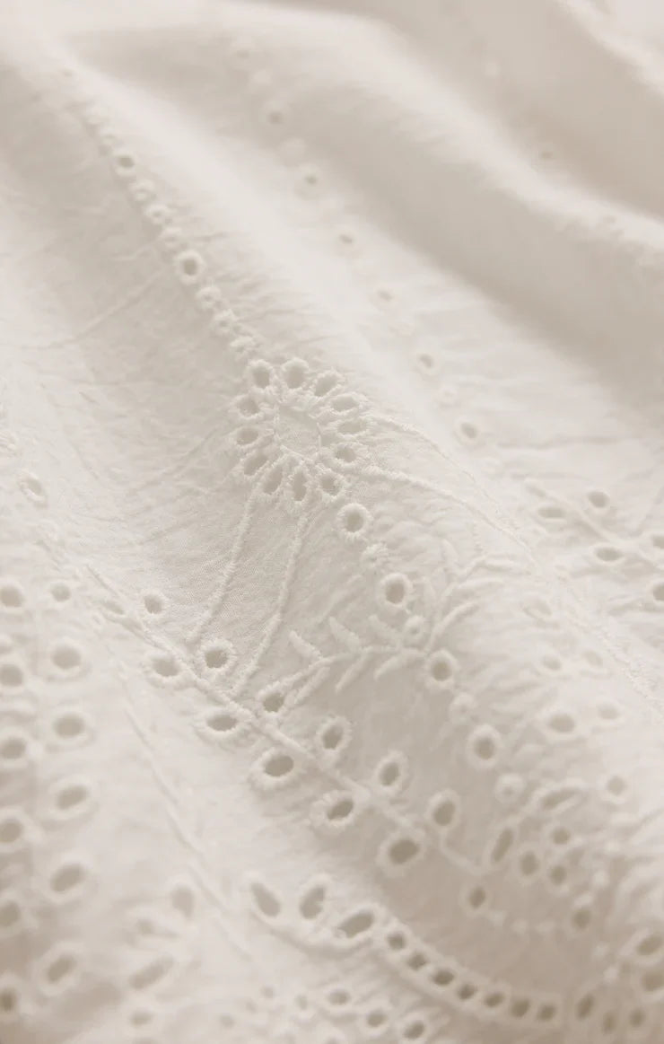 Oceanside Embroidered Top