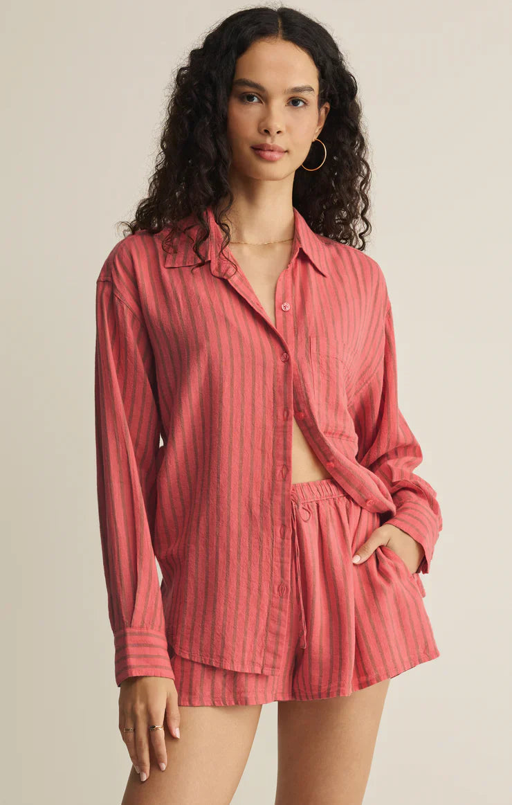 The Perfect Striped Button Up