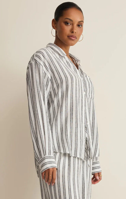 The Perfect Striped Button Up