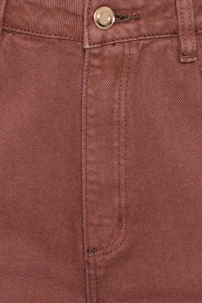 Ailis Wide Leg Jean - Chocolate