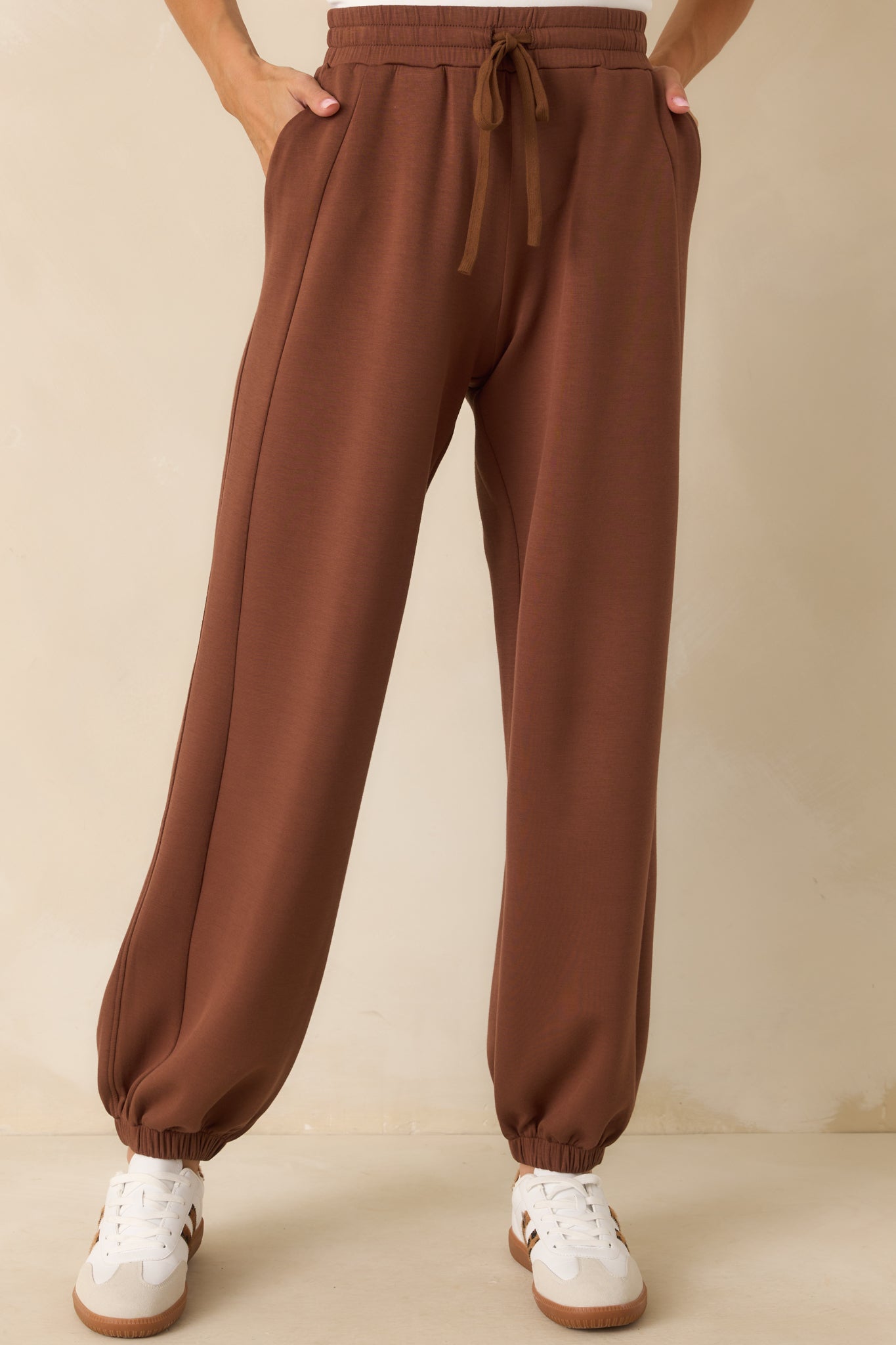 Running Errands Brown Joggers