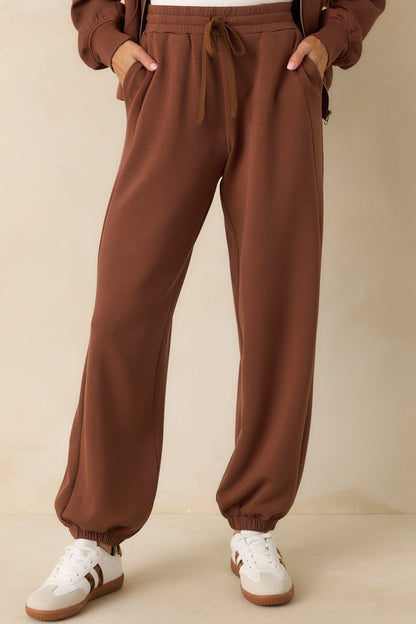 Running Errands Brown Joggers