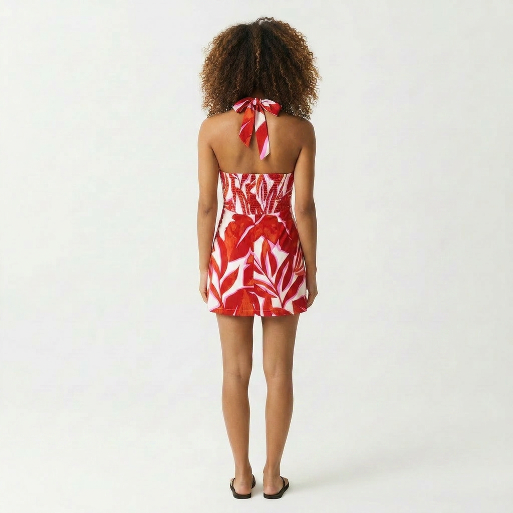 Ravelo Halter Mini Dress