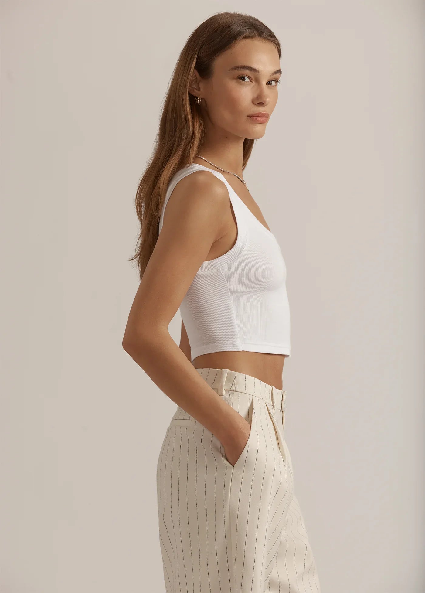 Favorite Daughter The Cutting It Close Crop Tank