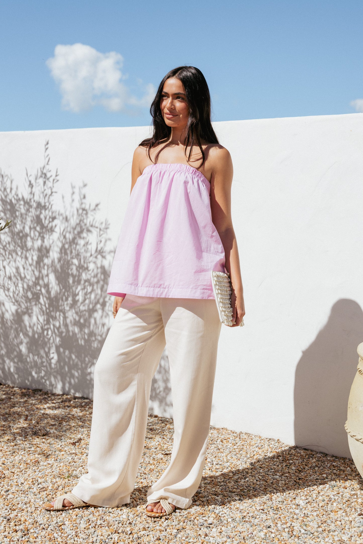 Cadhla Strapless Top - Pink
