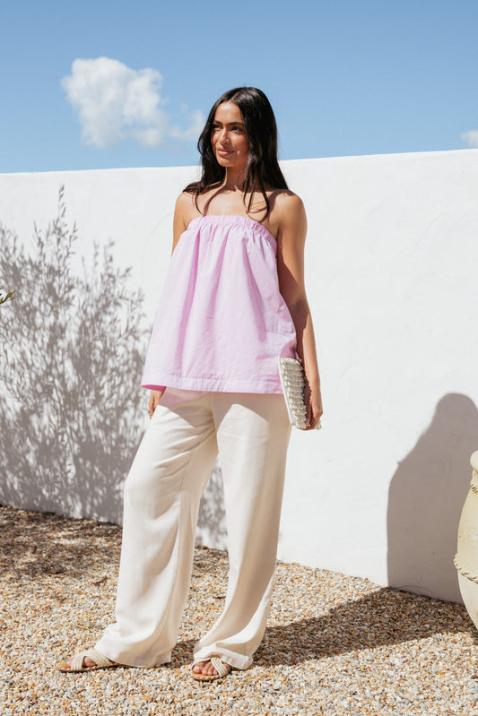 Cadhla Strapless Top - Pink
