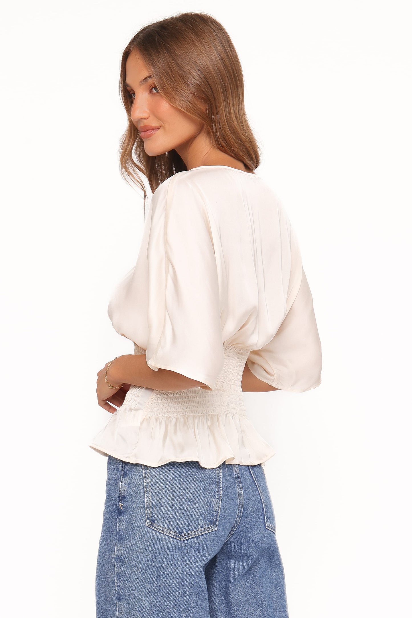 Cherish Pintuck Top - Cream