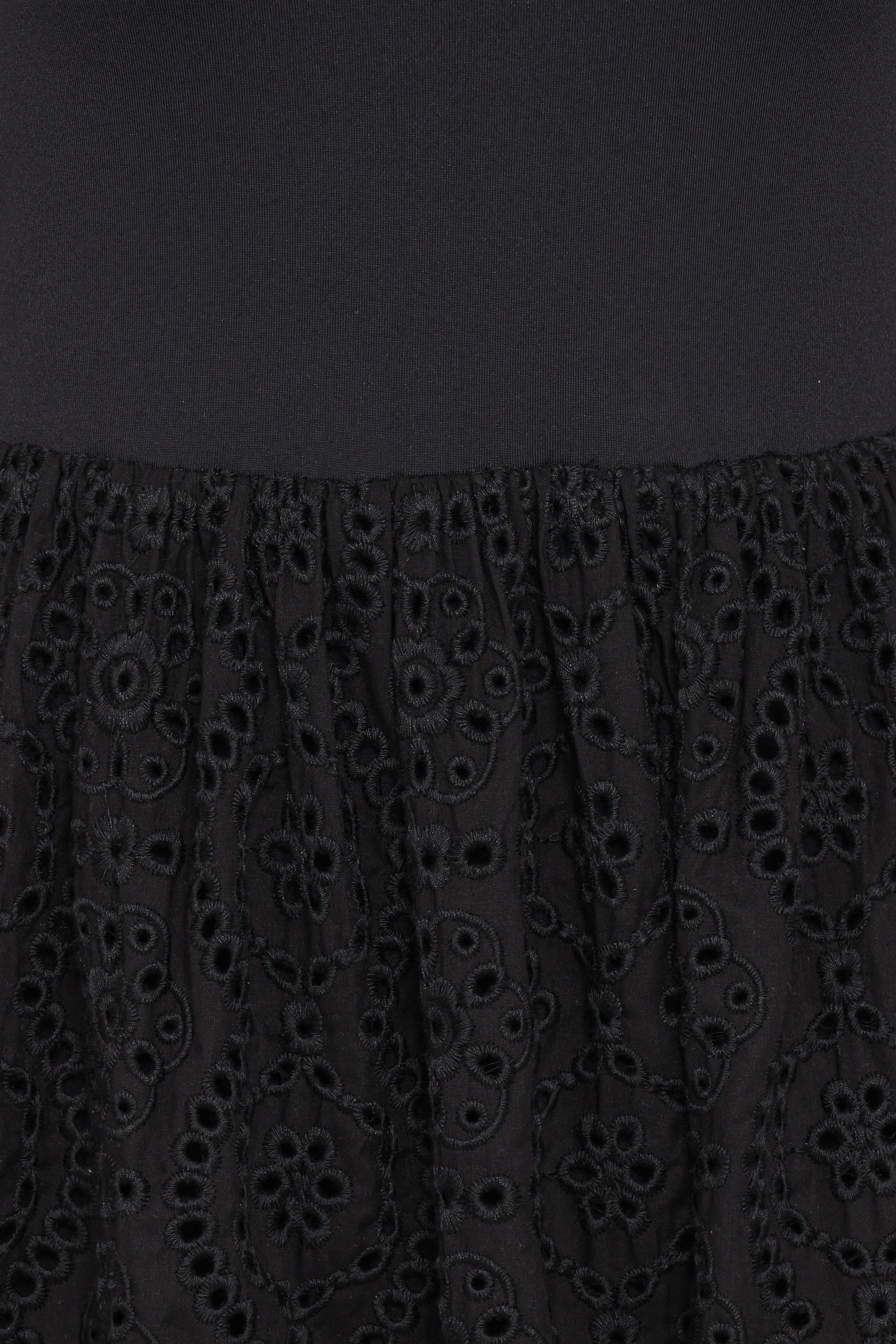 Alva Midi Dress - Black Broderie