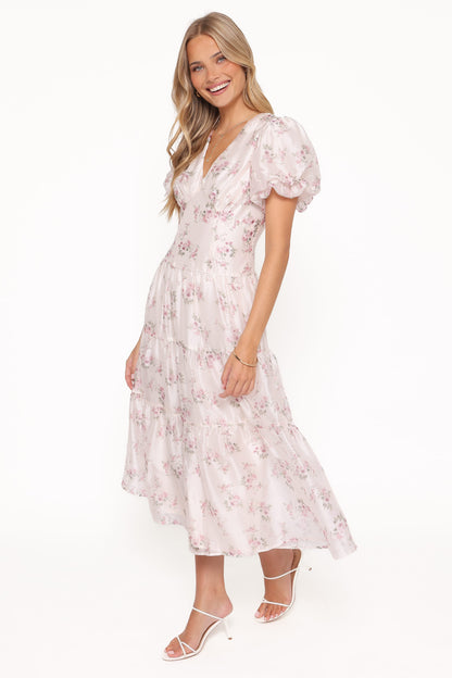 Jocelyn Maxi Dress - Ivory/Pink Floral
