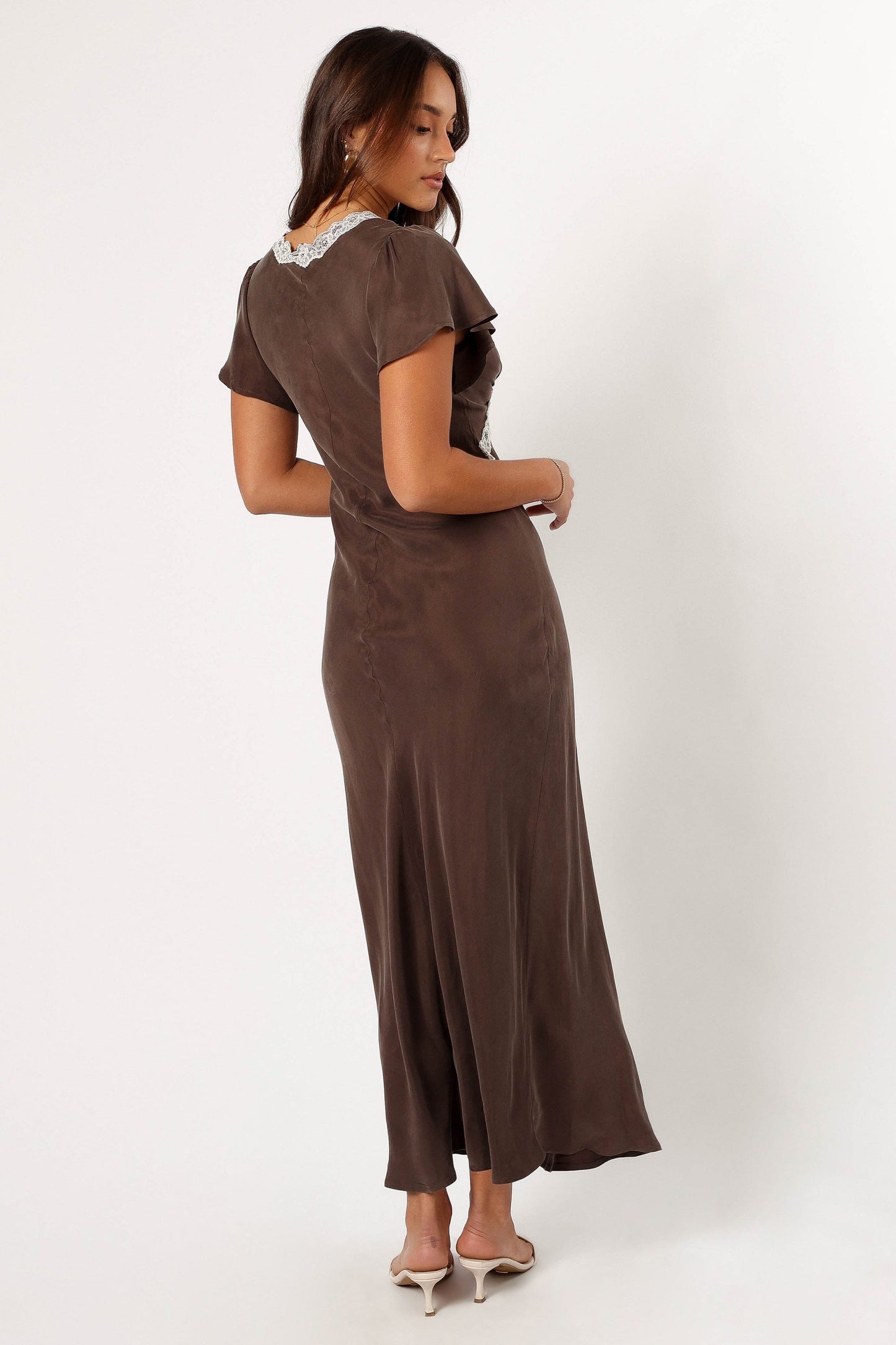 Kathryn Midi Dress - Warm Grey