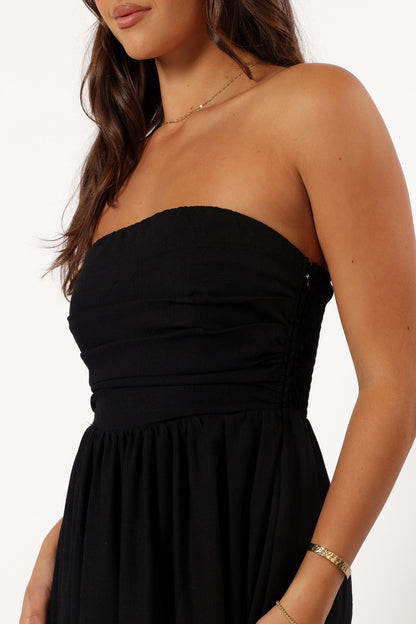 Kayt Strapless Dress - Black