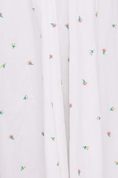 Laurita Maxi Dress - White Floral