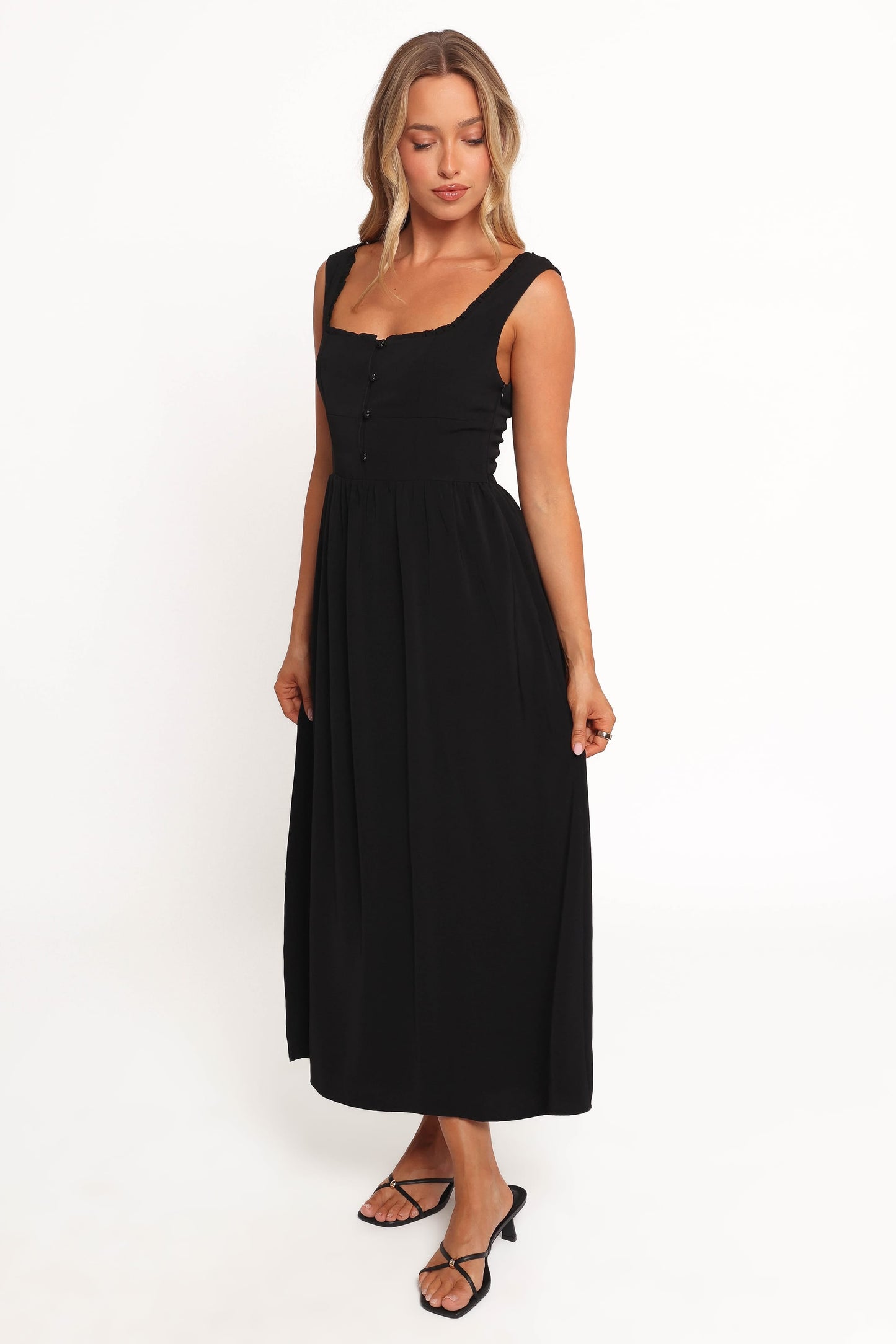 Melrose Midi Dress - Black