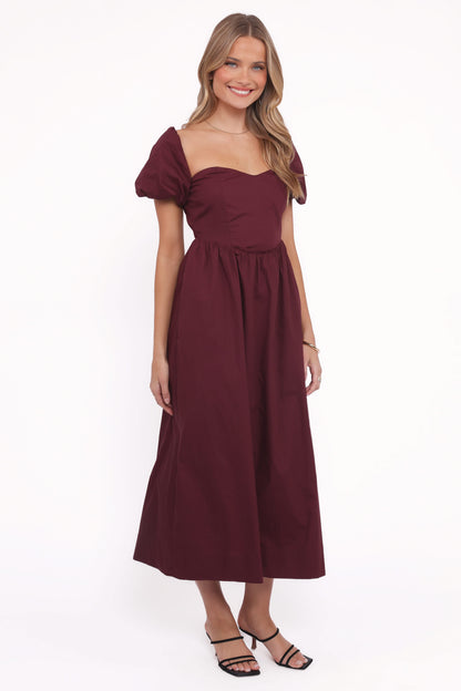 Remira Midi Dress - Cherry