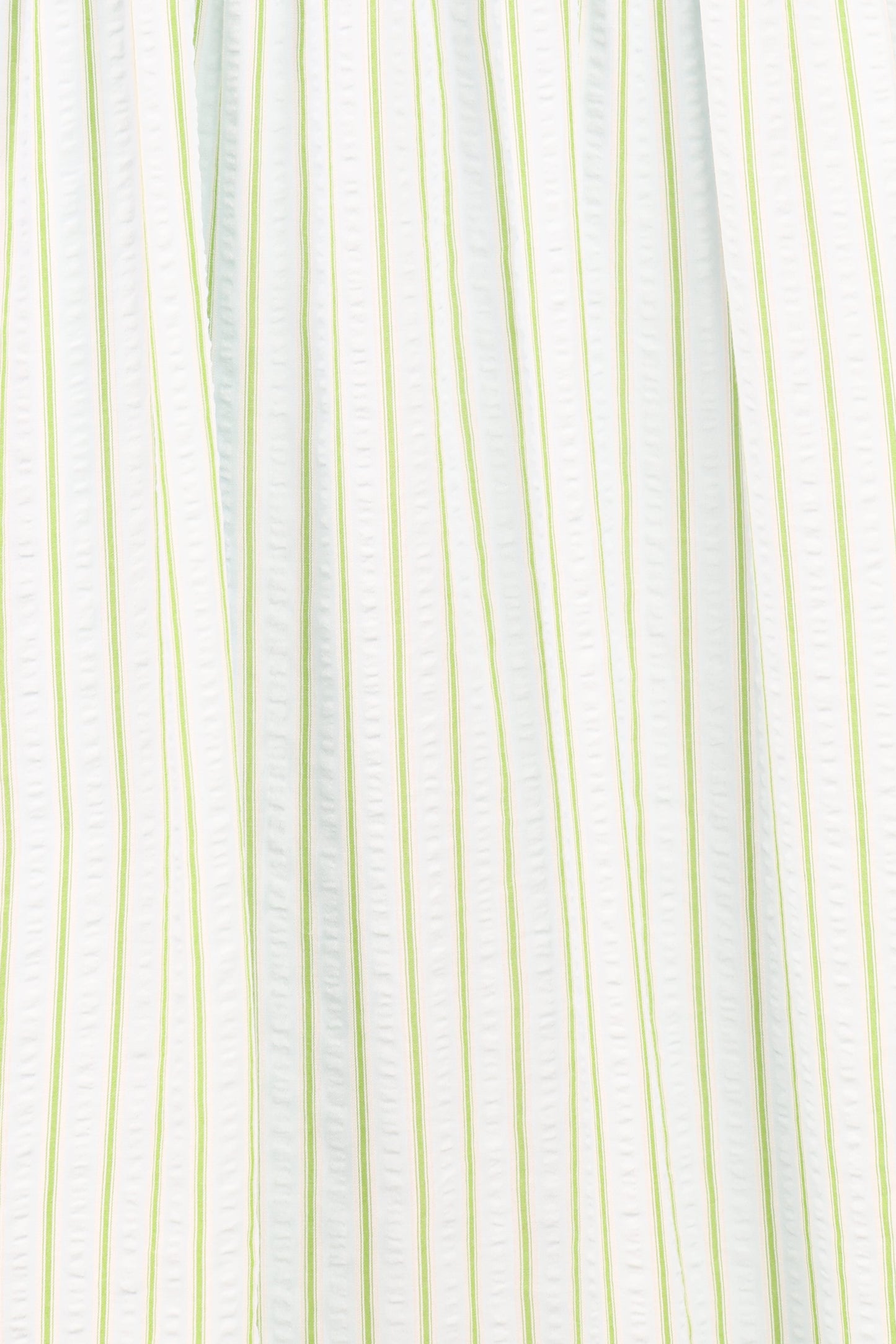 Ronnie Short Sleeve Midi Dress - Green Blue Stripe