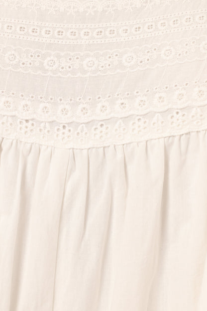 Adeline Romper - White