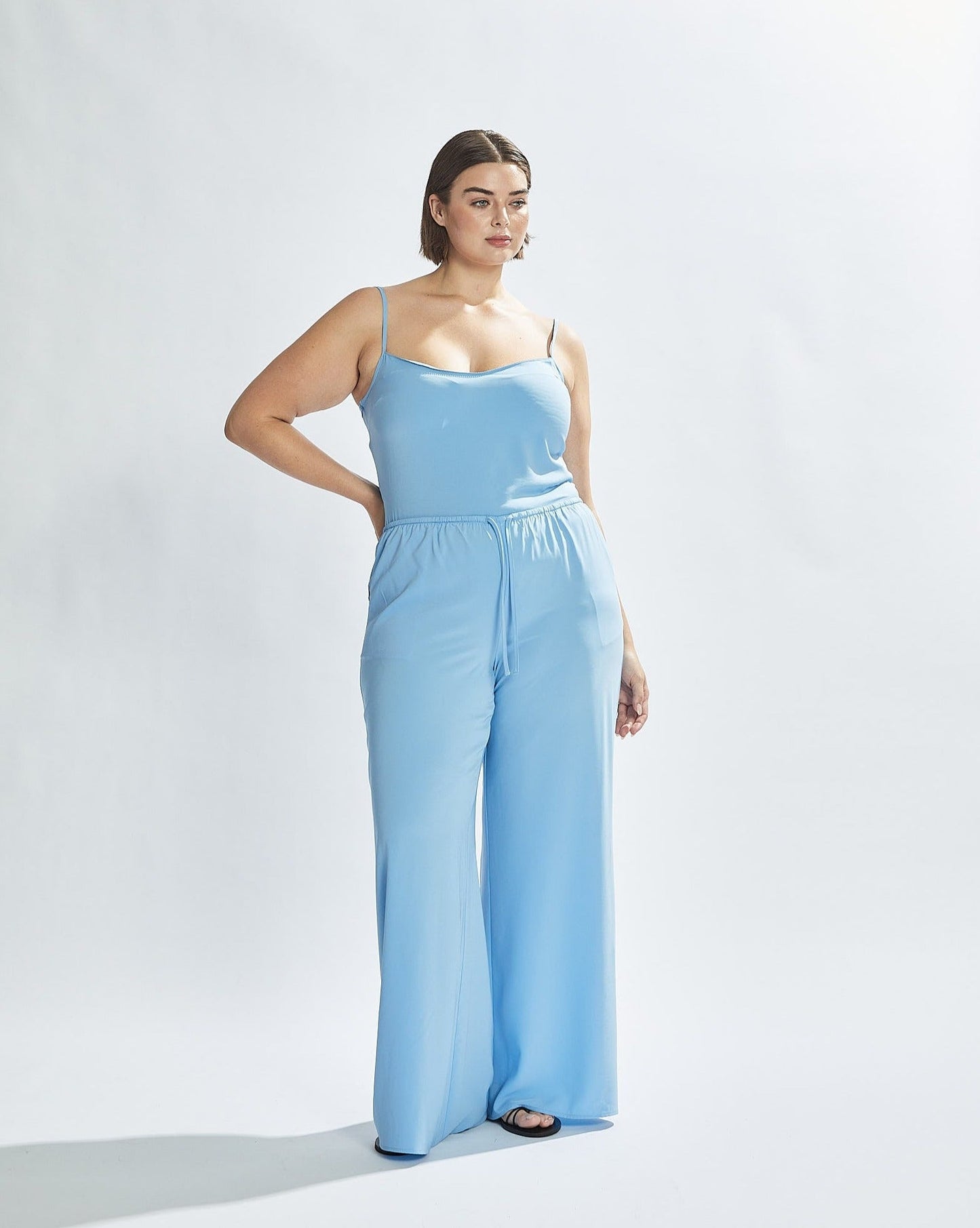 Alias Pants Sky Blue Cropped