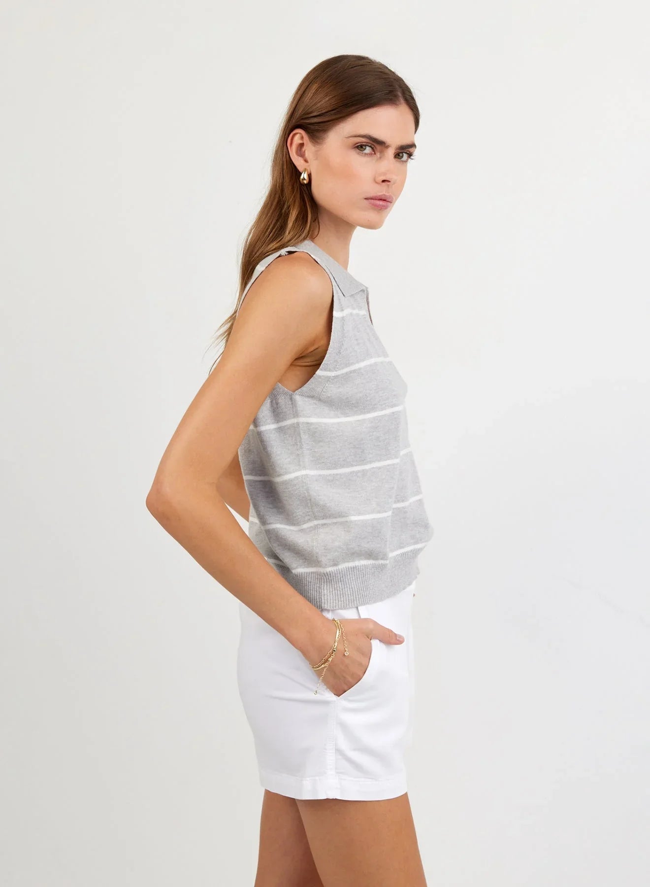 Bella Dahl Sleeveless Placket Pullover