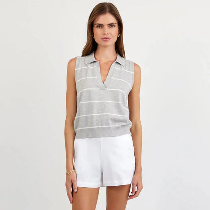 Bella Dahl Sleeveless Placket Pullover